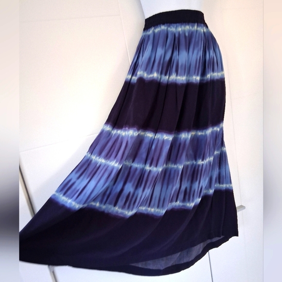 BeachLunchLounge/ Jeremie Midi Skirt In Colour Jakarta/ Tie-Dye/ Size US S - Picture 12 of 12